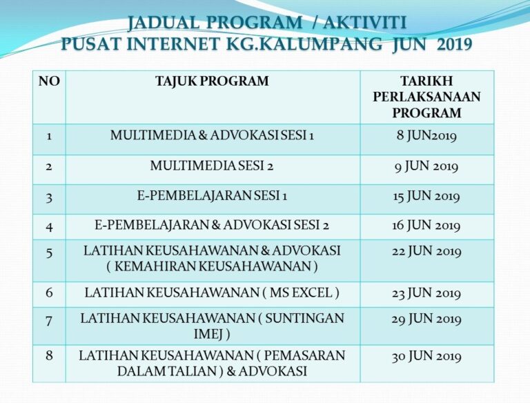 JADUALAKTIVITIJUN2019